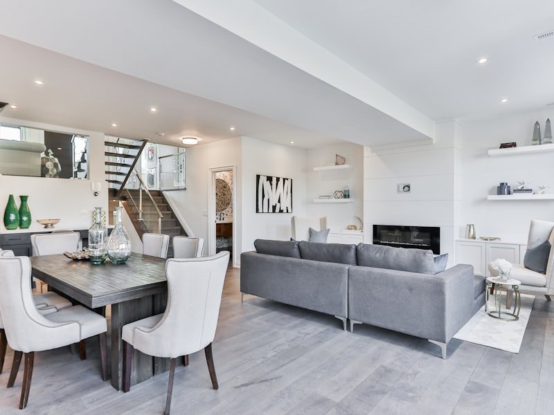 A warm finished basement media room completed for an Ottawa family